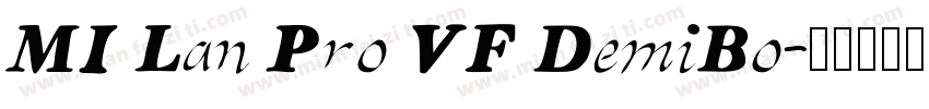 MI Lan Pro VF DemiBo字体转换